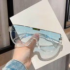 Women's Retro Personalized New One-piece Glasses.